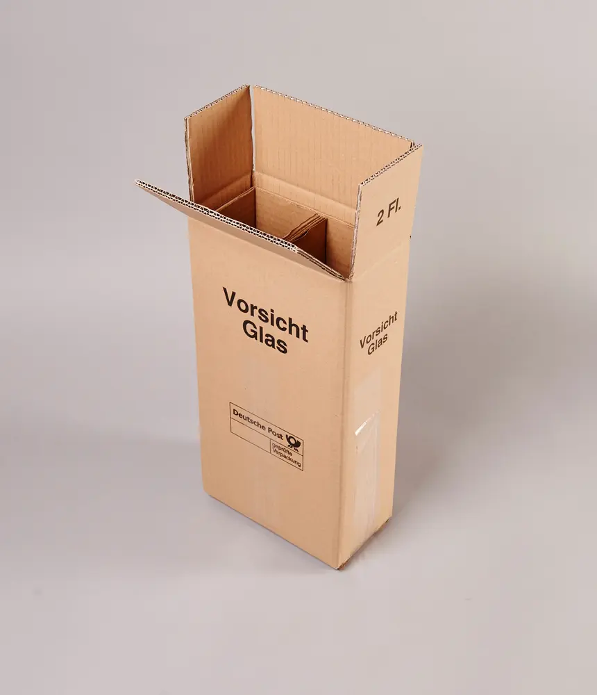 Weinversand Karton für 2 Flaschen